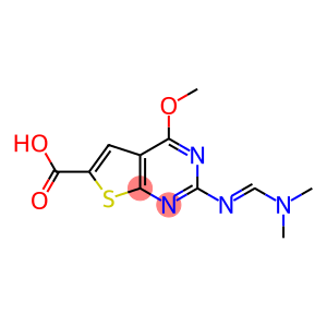 2-[(E)-[(dimethylamino)methylidene]amino]-4-methoxythieno[2,3-d]pyrimidine-6-carboxylic acid