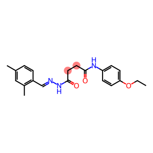 4-{2-[(E)-(2,4-dimethylphenyl)methylidene]hydrazino}-N-(4-ethoxyphenyl)-4-oxobutanamide