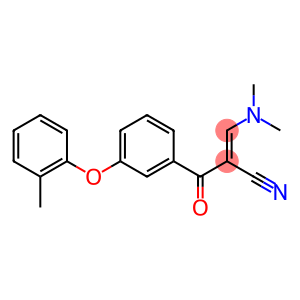 (E)-3-(dimethylamino)-2-[3-(2-methylphenoxy)benzoyl]-2-propenenitrile