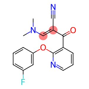 (e)-3-(dimethylamino)-2-{[2-(3-fluorophenoxy)-3-pyridinyl]carbonyl}-2-propenenitrile