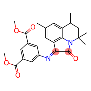 (E)-DIMETHYL 5-(4,4,6,8-TETRAMETHYL-2-OXO-5,6-DIHYDRO-2H-PYRROLO[3,2,1-IJ]QUINOLIN-1(4H)-YLIDENEAMINO)ISOPHTHALATE