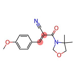 (E)-2-[(4,4-dimethyl-1,3-oxazolan-3-yl)carbonyl]-3-(4-methoxyphenyl)-2-propenenitrile