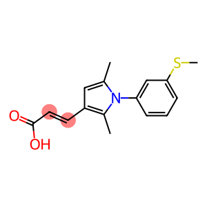 (2E)-3-(2,5-DIMETHYL-1-[3-(METHYLTHIO)PHENYL]-1H-PYRROL-3-YL)ACRYLIC ACID