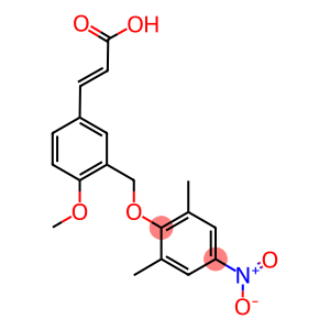 (2E)-3-(3-[(2,6-DIMETHYL-4-NITROPHENOXY)METHYL]-4-METHOXYPHENYL)-2-PROPENOIC ACID