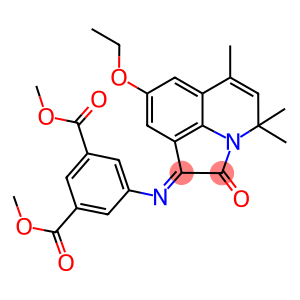 (E)-DIMETHYL 5-(8-ETHOXY-4,4,6-TRIMETHYL-2-OXO-2H-PYRROLO[3,2,1-IJ]QUINOLIN-1(4H)-YLIDENEAMINO)ISOPHTHALATE