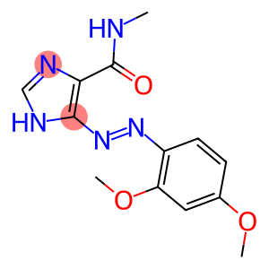 5-[(E)-(2,4-DIMETHOXYPHENYL)DIAZENYL]-N-METHYL-1H-IMIDAZOLE-4-CARBOXAMIDE