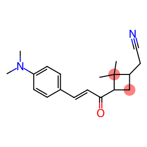 (3-{(2E)-3-[4-(DIMETHYLAMINO)PHENYL]PROP-2-ENOYL}-2,2-DIMETHYLCYCLOBUTYL)ACETONITRILE