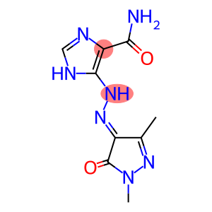 5-[(2E)-2-(1,3-DIMETHYL-5-OXO-1,5-DIHYDRO-4H-PYRAZOL-4-YLIDENE)HYDRAZINO]-1H-IMIDAZOLE-4-CARBOXAMIDE