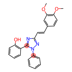 (E)-2-(5-(3,4-DIMETHOXYSTYRYL)-2-PHENYL-2H-1,2,4-TRIAZOL-3-YL)PHENOL