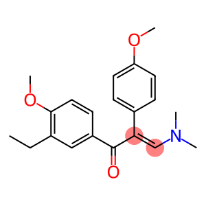 (E)-3-(dimethylamino)-1-(3-ethyl-4-methoxyphenyl)-2-(4-methoxyphenyl)prop-2-en-1-one