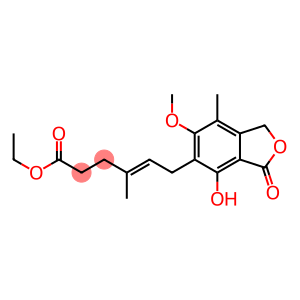 (E)-6-(1,3-Dihydro-4-hydroxy-6-methoxy-7-methyl-3-oxoisobenzofuran-5-yl)-4-methyl-4-hexenoic acid ethyl ester