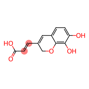 (2E)-3-(7,8-DIHYDROXY-2H-CHROMEN-3-YL)ACRYLIC ACID