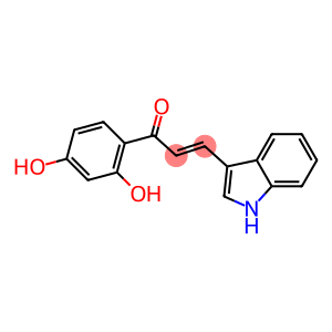 (E)-1-(2,4-Dihydroxyphenyl)-3-(1H-indol-3-yl)-2-propen-1-one