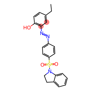 2-{(E)-2-[4-(2,3-dihydro-1H-indol-1-ylsulfonyl)phenyl]diazenyl}-4-ethylphenol