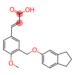 (2E)-3-(3-[(2,3-DIHYDRO-1H-INDEN-5-YLOXY)METHYL]-4-METHOXYPHENYL)-2-PROPENOIC ACID