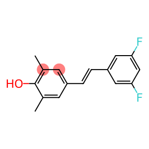 4-[(E)-2-(3,5-Difluorophenyl)ethenyl]-2,6-dimethylphenol