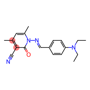 1-({(E)-[4-(diethylamino)phenyl]methylidene}amino)-4,6-dimethyl-2-oxo-1,2-dihydro-3-pyridinecarbonitrile