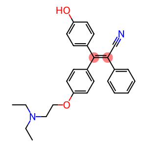 (E)-3-[4-(2-Diethylaminoethoxy)phenyl]-3-(4-hydroxyphenyl)-2-phenylacrylonitrile