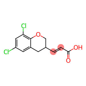 (2E)-3-(6,8-DICHLORO-3,4-DIHYDRO-2H-CHROMEN-3-YL)ACRYLIC ACID