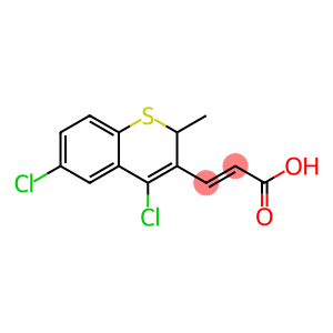 (2E)-3-(4,6-dichloro-2-methyl-2H-thiochromen-3-yl)acrylic acid