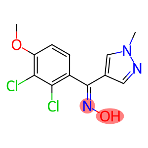 (E)-(2,3-Dichloro-4-methoxyphenyl)(1-methyl-1H-pyrazol-4-yl) ketone oxime