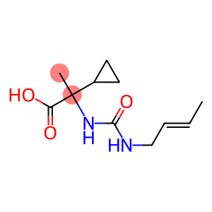 2-({[(2E)-but-2-enylamino]carbonyl}amino)-2-cyclopropylpropanoic acid