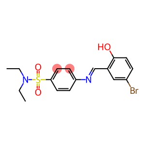 4-{[(E)-(5-bromo-2-hydroxyphenyl)methylidene]amino}-N,N-diethylbenzenesulfonamide