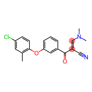 (E)-2-[3-(4-chloro-2-methylphenoxy)benzoyl]-3-(dimethylamino)-2-propenenitrile