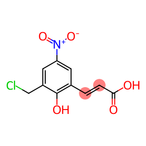 (E)-3-(3-(chloromethyl)-2-hydroxy-5-nitrophenyl)acrylic acid