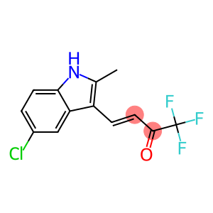 (E)-4-(5-CHLORO-2-METHYL-1H-INDOL-3-YL)-1,1,1-TRIFLUOROBUT-3-EN-2-ONE