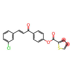 4-[(E)-3-(3-chlorophenyl)-2-propenoyl]phenyl 2-thiophenecarboxylate
