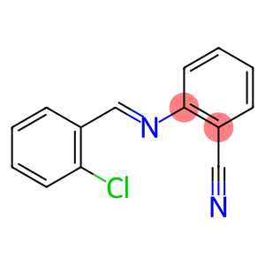 2-{[(E)-(2-chlorophenyl)methylidene]amino}benzonitrile