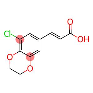 (2E)-3-(8-CHLORO-2,3-DIHYDRO-1,4-BENZODIOXIN-6-YL)ACRYLIC ACID