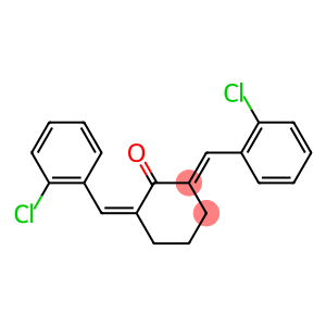 2-[(E)-(2-chlorophenyl)methylidene]-6-[(Z)-(2-chlorophenyl)methylidene]cyclohexanone