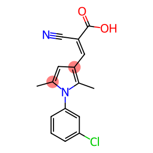 (2E)-3-[1-(3-CHLOROPHENYL)-2,5-DIMETHYL-1H-PYRROL-3-YL]-2-CYANOACRYLIC ACID