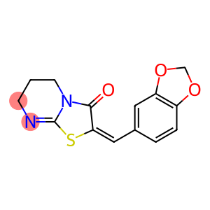 2-[(E)-1,3-benzodioxol-5-ylmethylidene]-6,7-dihydro-5H-[1,3]thiazolo[3,2-a]pyrimidin-3(2H)-one