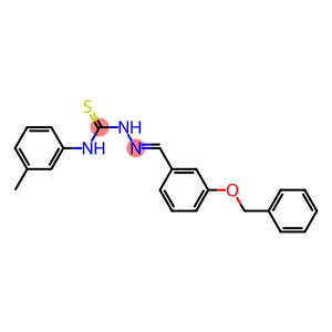 2-{(E)-[3-(benzyloxy)phenyl]methylidene}-N-(3-methylphenyl)-1-hydrazinecarbothioamide