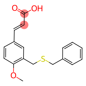 (2E)-3-(3-[(BENZYLSULFANYL)METHYL]-4-METHOXYPHENYL)-2-PROPENOIC ACID