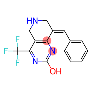 8-(E)-BENZYLIDENE-5,6,7,8-TETRAHYDRO-2-HYDROXY-4-(TRIFLUOROMETHYL)PYRIDO-[4,3-D]-PYRIMIDINE