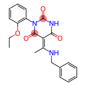 (5E)-5-[1-(BENZYLAMINO)ETHYLIDENE]-1-(2-ETHOXYPHENYL)PYRIMIDINE-2,4,6(1H,3H,5H)-TRIONE