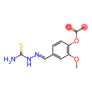 4-{[(E)-2-(aminocarbothioyl)hydrazono]methyl}-2-methoxyphenyl acetate