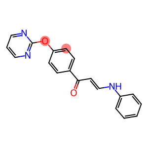 (E)-3-ANILINO-1-[4-(2-PYRIMIDINYLOXY)PHENYL]-2-PROPEN-1-ONE