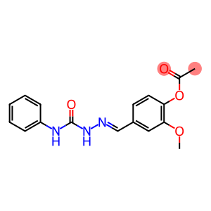 4-{[(E)-2-(anilinocarbonyl)hydrazono]methyl}-2-methoxyphenyl acetate