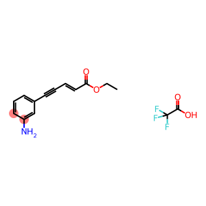 (E)-5-(3-AMinophenyl)-2-penten-4-ynoic Acid Ethyl Ester Trifluoroacetic Acid