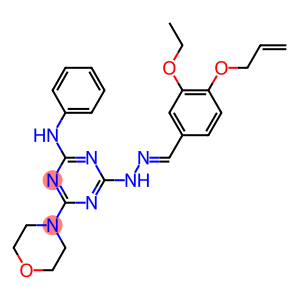 (E)-4-(2-(4-(ALLYLOXY)-3-ETHOXYBENZYLIDENE)HYDRAZINYL)-6-MORPHOLINO-N-PHENYL-1,3,5-TRIAZIN-2-AMINE