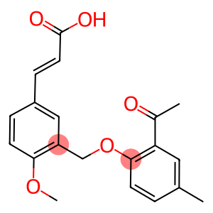 (2E)-3-(3-[(2-ACETYL-4-METHYLPHENOXY)METHYL]-4-METHOXYPHENYL)-2-PROPENOIC ACID