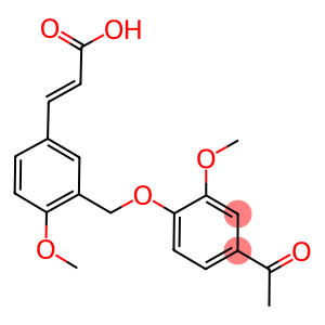 (2E)-3-(3-[(4-ACETYL-2-METHOXYPHENOXY)METHYL]-4-METHOXYPHENYL)-2-PROPENOIC ACID