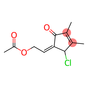 5-[(E)-2-Acetyloxyethylidene]-4-chloro-2,3-dimethyl-2-cyclopenten-1-one