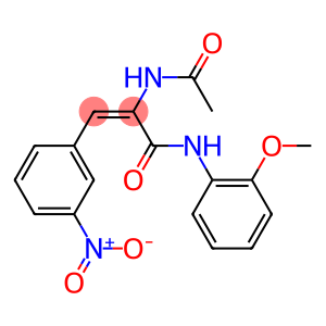 (E)-2-(acetylamino)-N-(2-methoxyphenyl)-3-(3-nitrophenyl)-2-propenamide