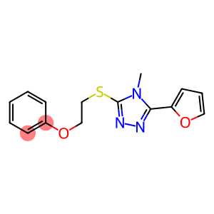 2-{[5-(2-furyl)-4-methyl-4H-1,2,4-triazol-3-yl]sulfanyl}ethyl phenyl ether